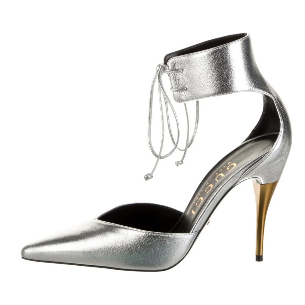 Silver Stiletto Heels